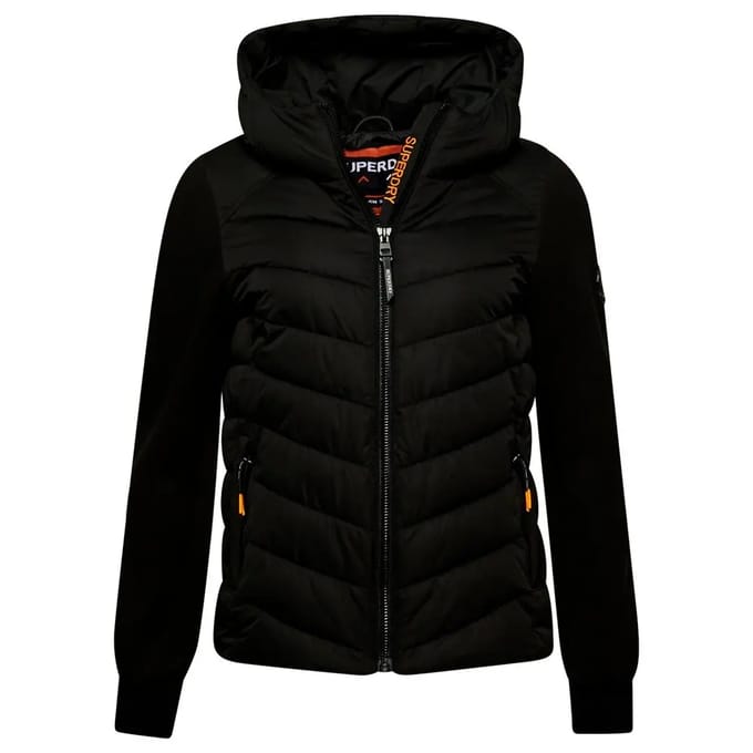 Superdry - Gewatteerde hybride Storm jas met capuchon - Dames - Hoodies
