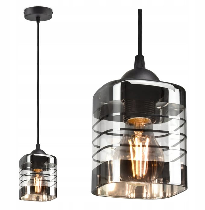Merkloze Glazen Hanglamp - Verstelbare Hoogte, Modern Design