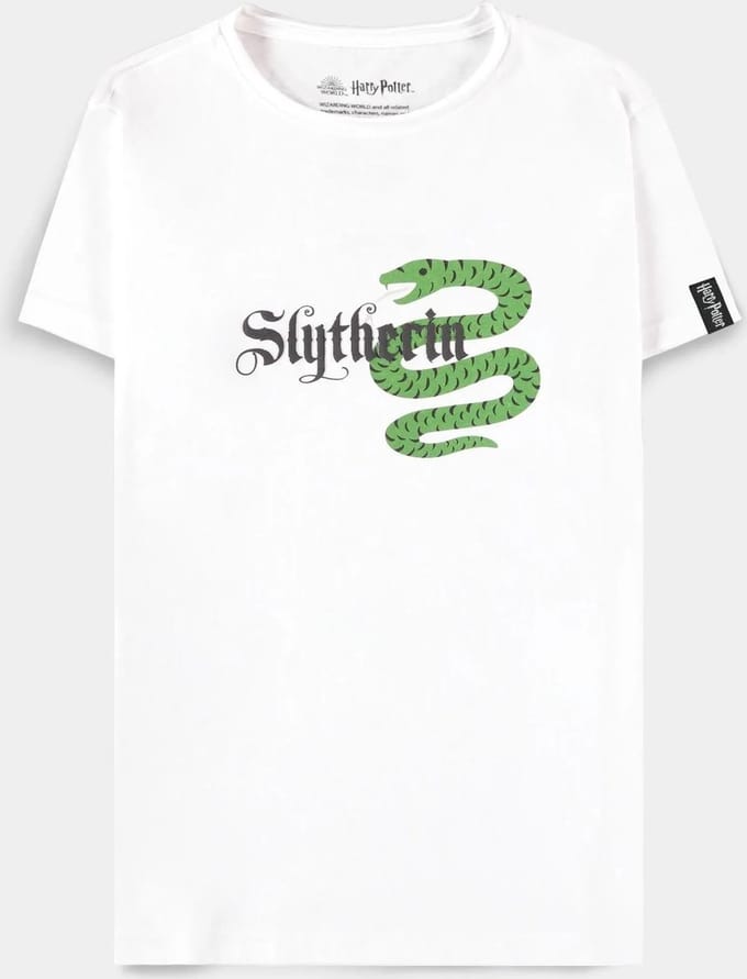 Harry Potter - Slytherin Kinder T-shirt - Kids 122 - Wit