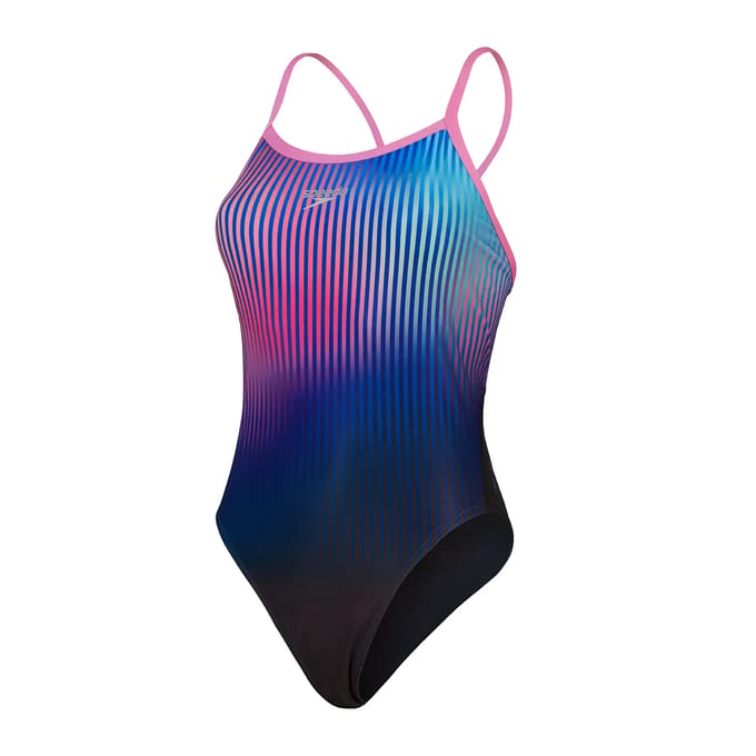 Dames zwempak uit 1 stuk Speedo End+ Placem Dig Turnb