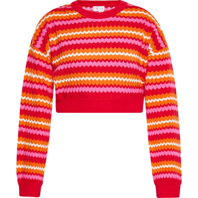 IZIA Jumper Dames Rood Veelkleurig