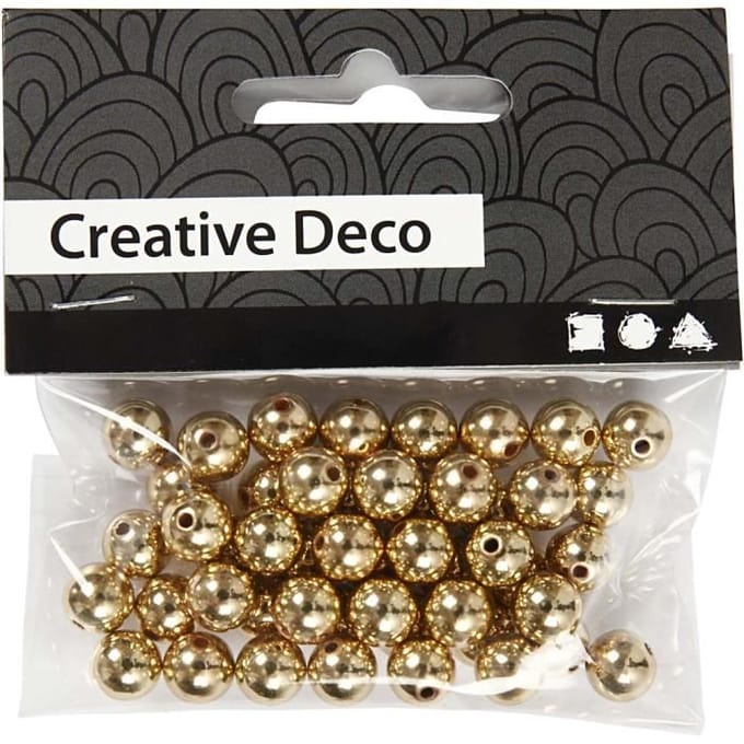 Creativ Company Gold beads 50 pcs.