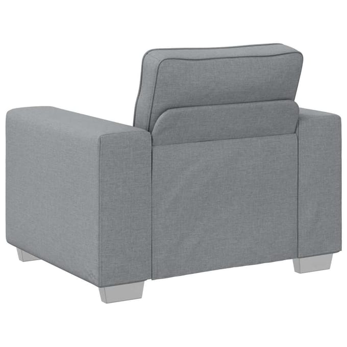 vidaXL - Sofa - Stoel - Lichtgrijs - 100 - cm - Stof