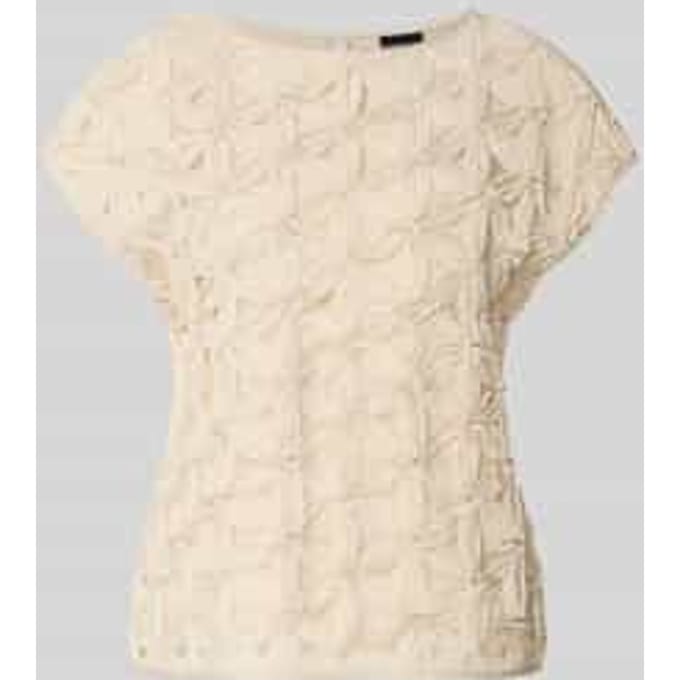 regular fit blouse met korte mouwen met 3d-look