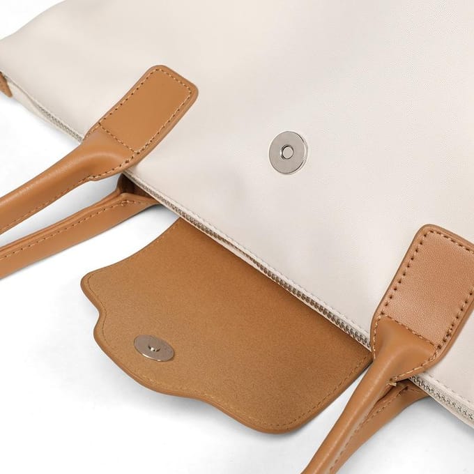 Dames Tas Tote Canvas Tote Deluxe Zomer Schoudertas white