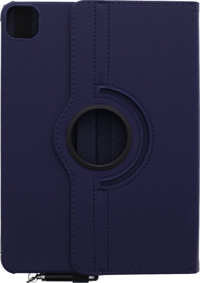 LuxeBass Apple iPad Pro 11 2020 Draaibaar Hoes 360 Rotating Multi stand Case - cover - Donker blauw