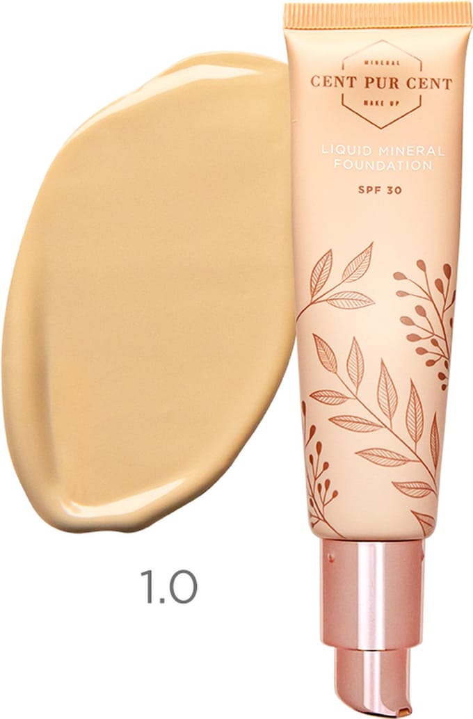 Cent Pur Cent Liquid Mineral Foundation 1.0 - Minerale Foundation - Huidvriendelijk