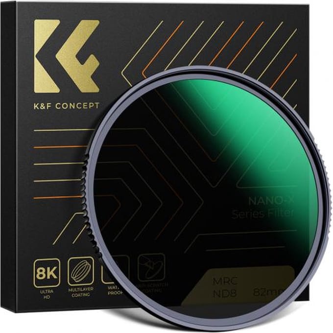 K&F Concept 77mm ND8 Nano-X MRC grijsfilter filter ND 3 stops