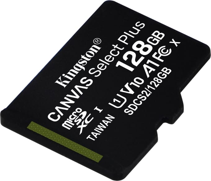 Kingston - Micro SD geheugenkaart - Canvas Select Plus - MicroSDXC - 128 GB -  incl. SD-adapter