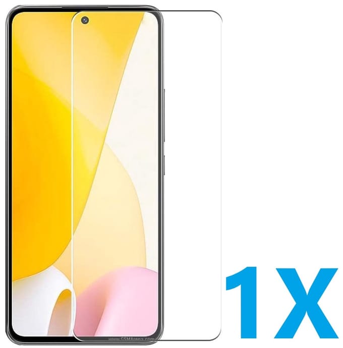 Glasplaatje Geschikt voor: Xiaomi Mi 12 Lite - 1x Screenprotector - screen protector - glas - bescherm - beschermglas