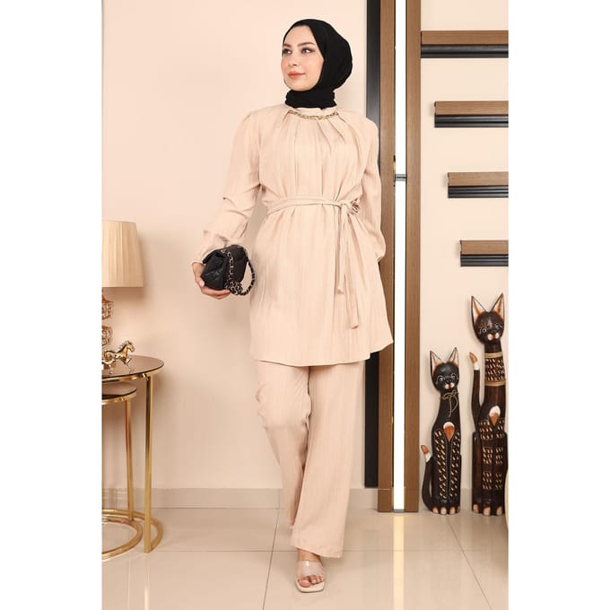 Ketting Detailed Pak Beige