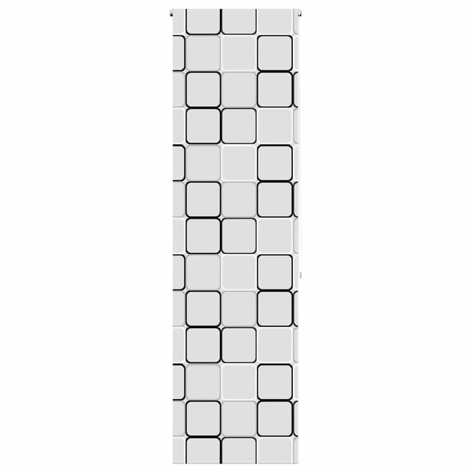 vidaXL - Doucherolgordijn - 80x240 - cm - stofbreedte - 76 - cm