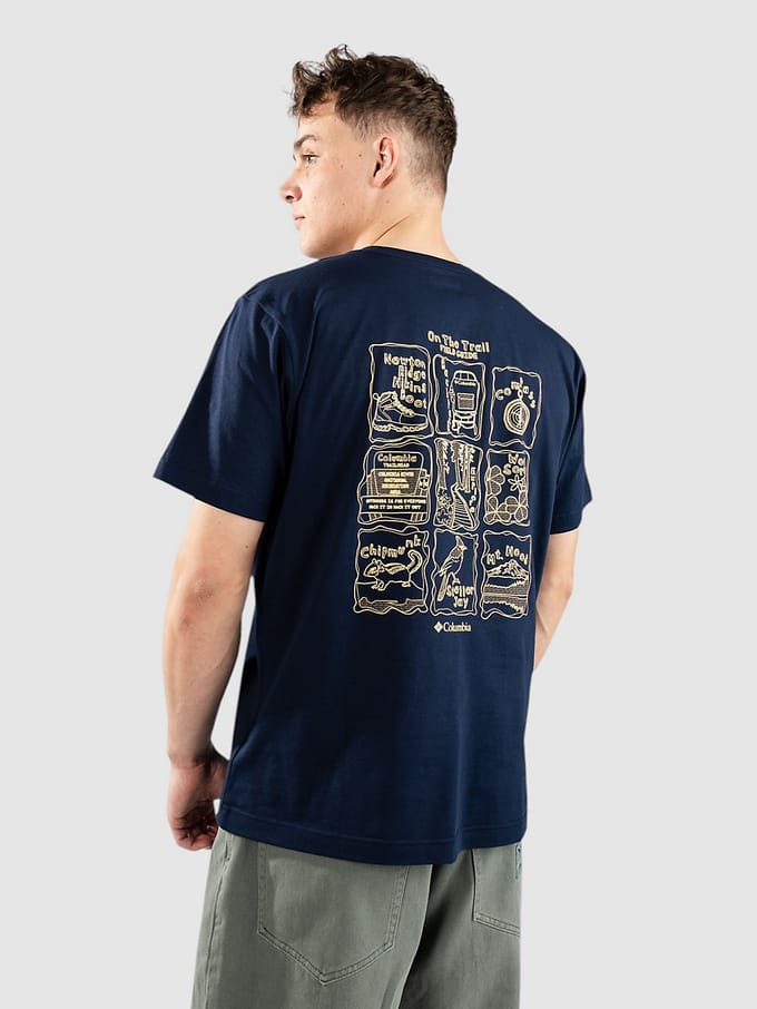 Columbia Kettle River Back Graphic T-Shirt blauw