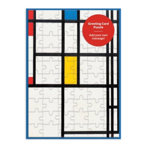 Moma Mondrian Greeting Card Puzzle - Piet Mondiran