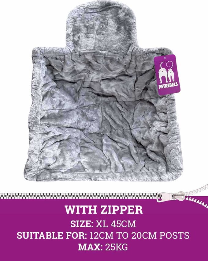 Petrebels Hangmat Sleeper ZIP square XL 45cm - Grey
