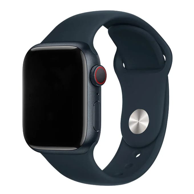 2+2 | Apple Watch Bandje - Siliconen - Middernacht Blauw