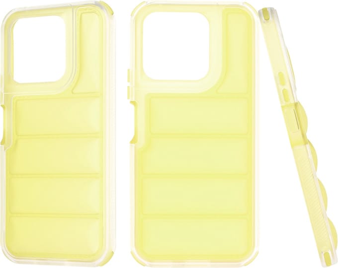 Hoesje geschikt voor HONOR X8b - Techsuit Wave Shield Shockproof Hard Case Back Cover - Geel