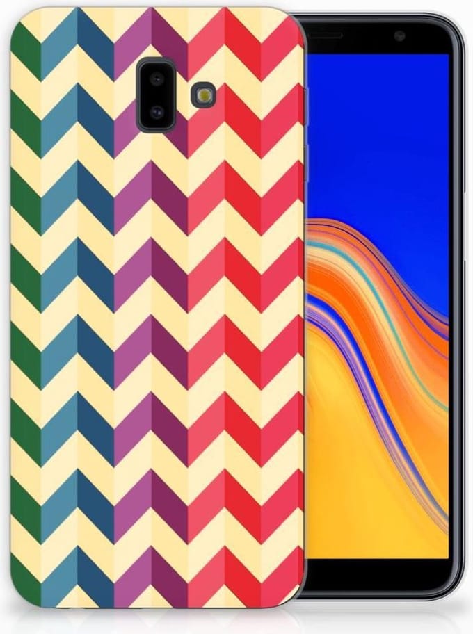 Samsung Galaxy J6 Plus (2018) TPU bumper Zigzag Multi Color