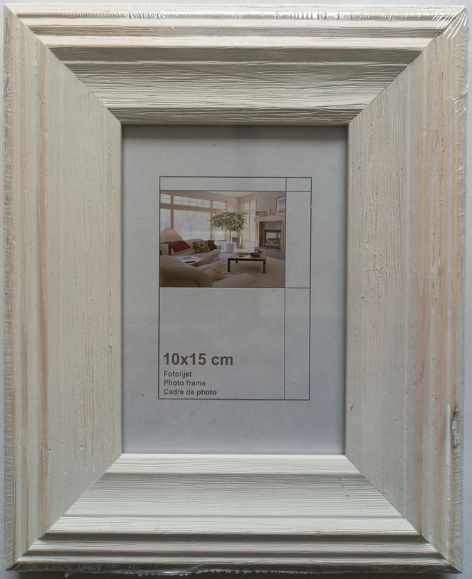 Fotolijst Colombo 10x15 White Wash
