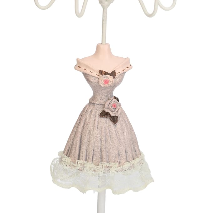 Mannequin Jurk Sieraden Display Standaard Model Jurk Oorbellen Ketting Sieraden Organizer Decoratief beige