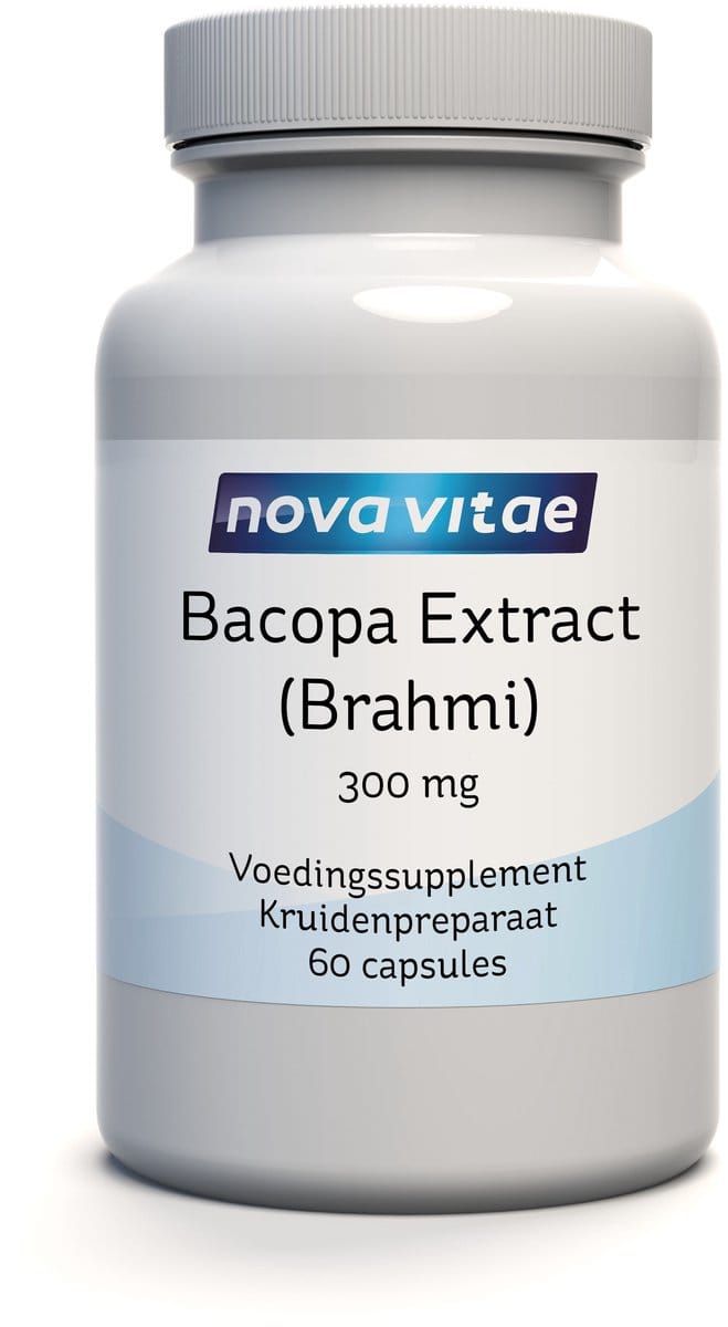 Nova Vitae - Bacopa Monnieri Extract - Brahmi - 300 mg - Geheugen en Focus - 60 capsules