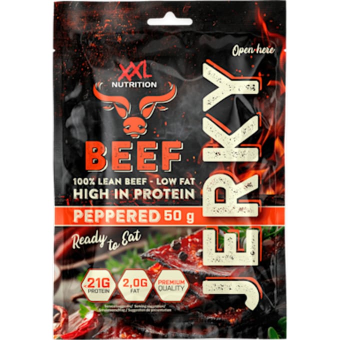 XXL Nutrition Beef Jerky Pepper 50 gram