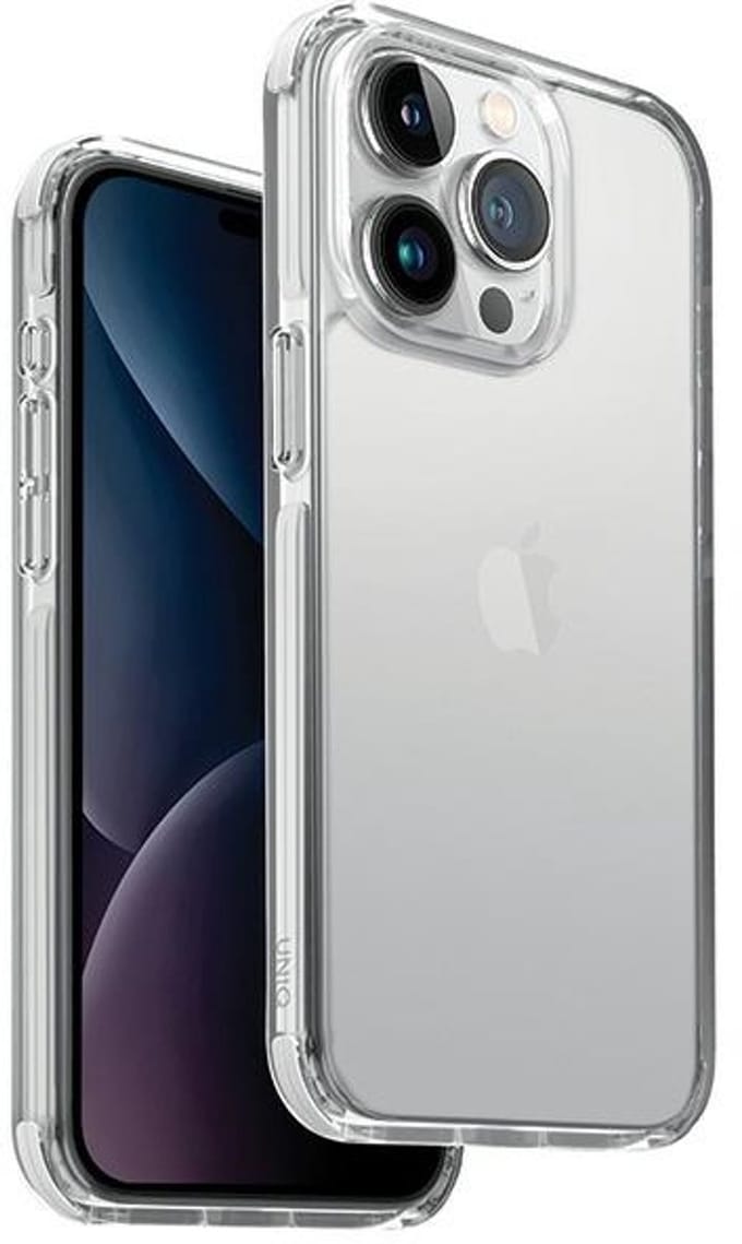 UNIQ Combat Serie - iPhone 15 Pro Hoesje - Wit - Schokbestendig - Draadloos Compatibel