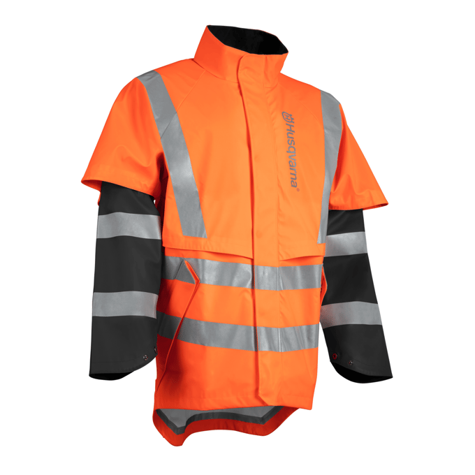 Rain jacket protect high-viz,