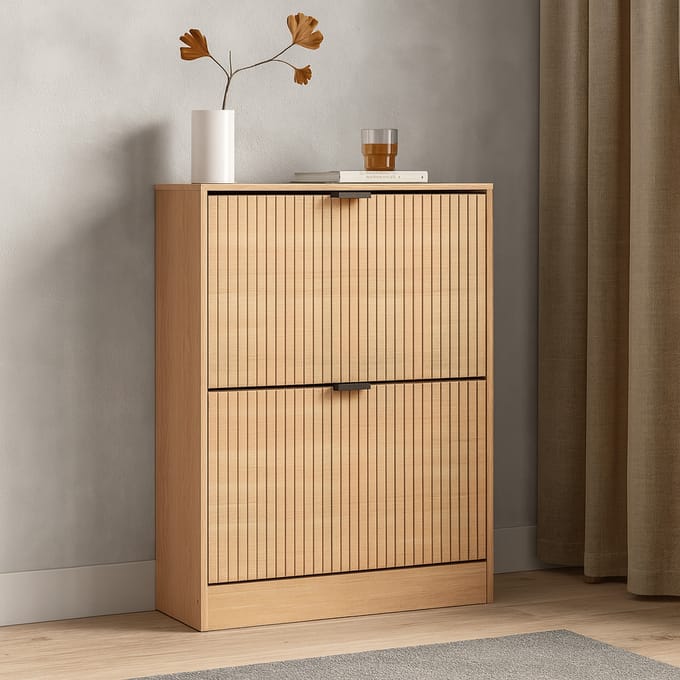 Milton & Oldbrook Schoenenkast Lucca – 2 Niveaus Hout