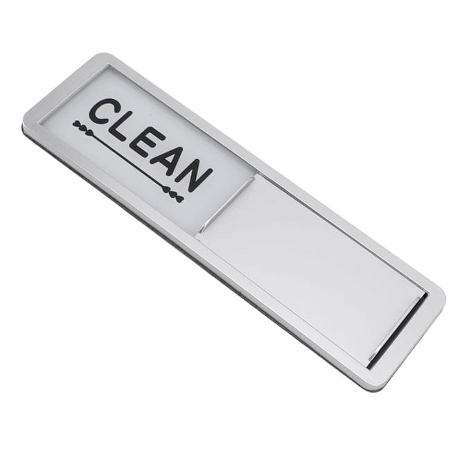 Vaatwasser Magneet Schoon Vuil Teken RVS Krasvrij Vaatwasser Schoon Vuil Indicator white