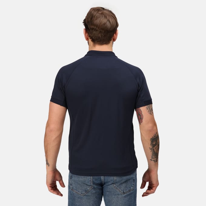 Regatta Professioneel Heren Coolweave Poloshirt met korte mouwen (Marine)