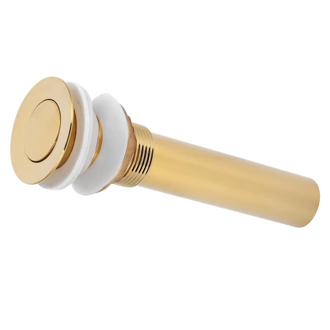 Wastafel Afvoer Anti Verstopping Badkamer Afvoerplug Accessoires Zonder Overloop Goud(Flap beige
