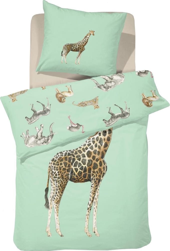 Damai Willa - Kinderdekbedovertrek - Katoen - 140x200/220 cm - Green