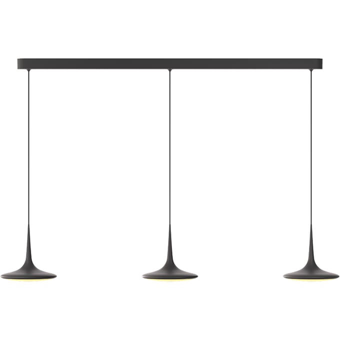 Grau Falling Leaf Trace hanglamp - zwart - 3-vlammig