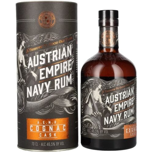 Austrian Empire Navy Rum COGNAC CASK 46,5% Vol. 0,7l in geschenkverpakking