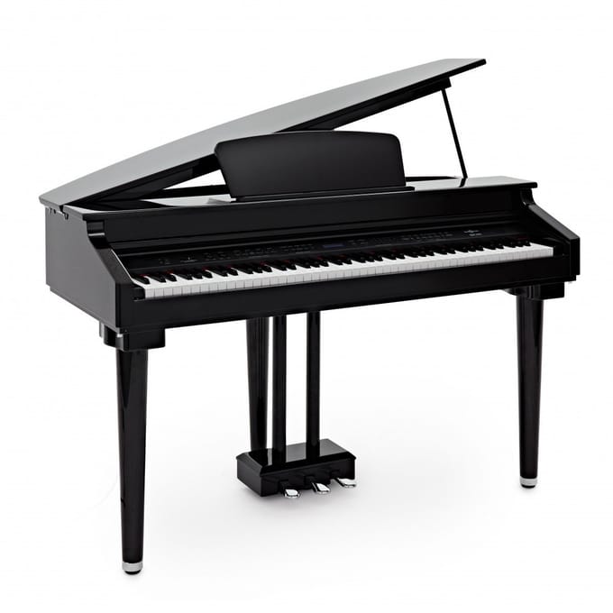 GDP-200 digitale Vleugelpiano van Gear4music, Gloss Black