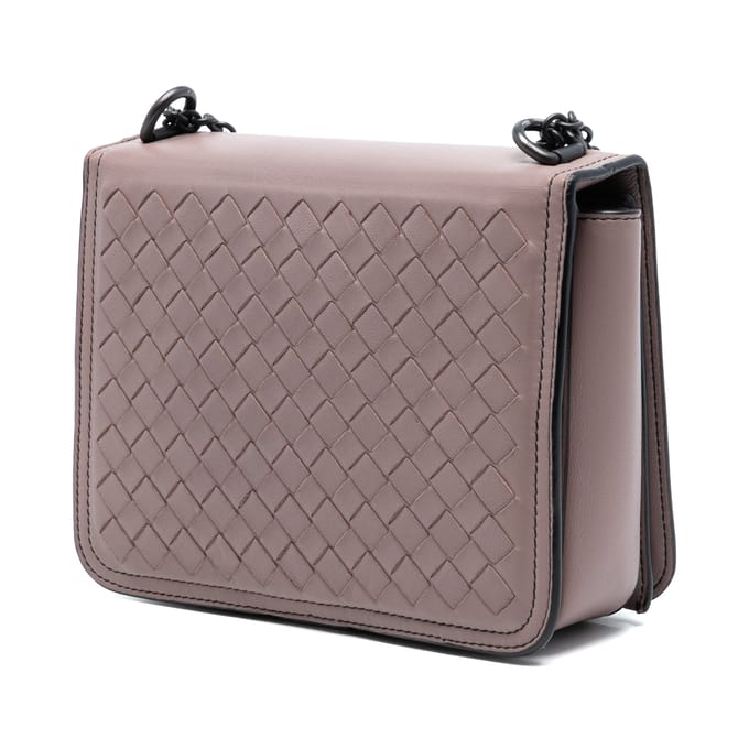 Tweedhands Small Nappa Intrecciato Catwalk Schoudertas