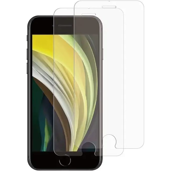 Myway, Pack 2 getemperd glas Geschikt voor Apple iPhone SE/8/7/6S/6 platte anti-kras, Transparant