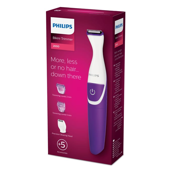 Philips 3000 Series Bikinitrimmer - Scheerapparaat - Violet/Wit - BRT383/15