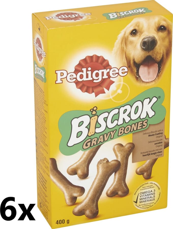Pedigree - Gravy Bones - Hondensnacks - Saus - 6x400g