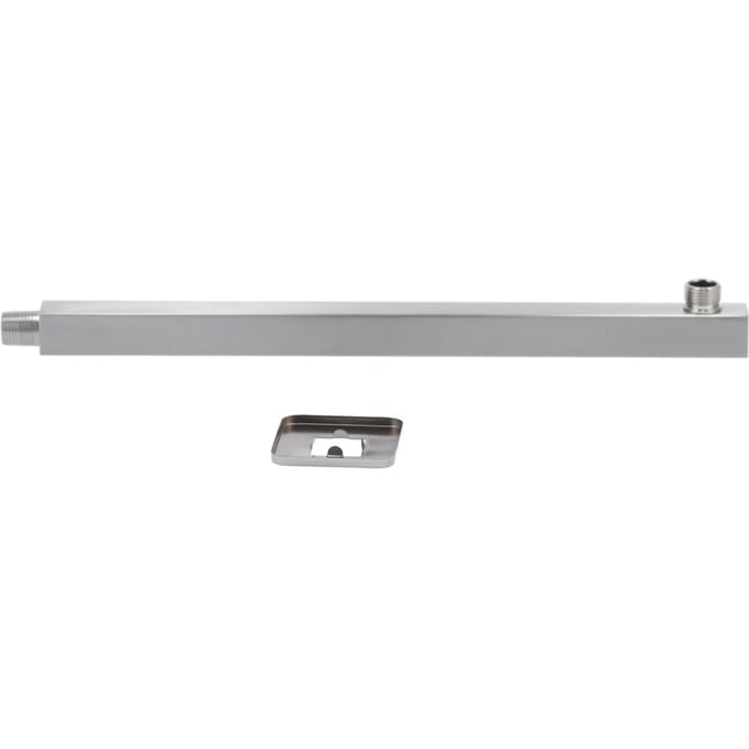 Bras de douche mural NPT1/2 Brossé Encastré Acier Inoxydable Barre d'extension de douche pour le bain gray