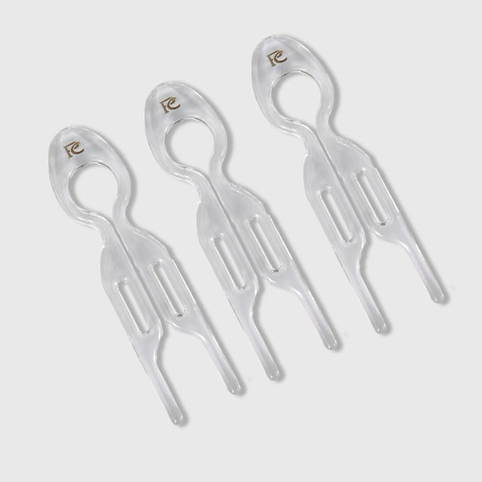Pinclip slimme haarspelden set van 3 transpartant