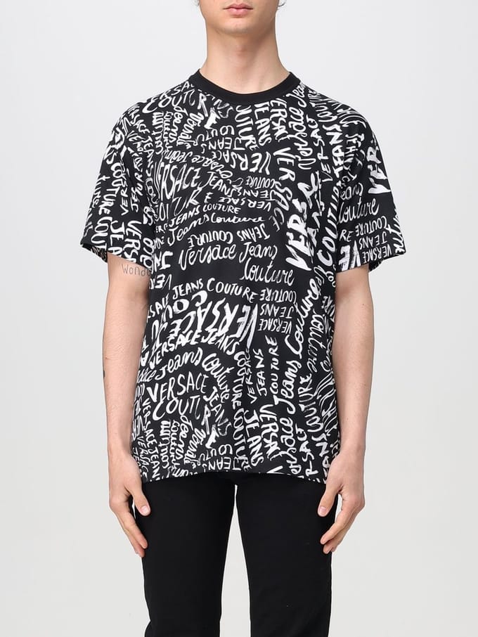 AllOver Logo Print TShirt - Black T-Shirts