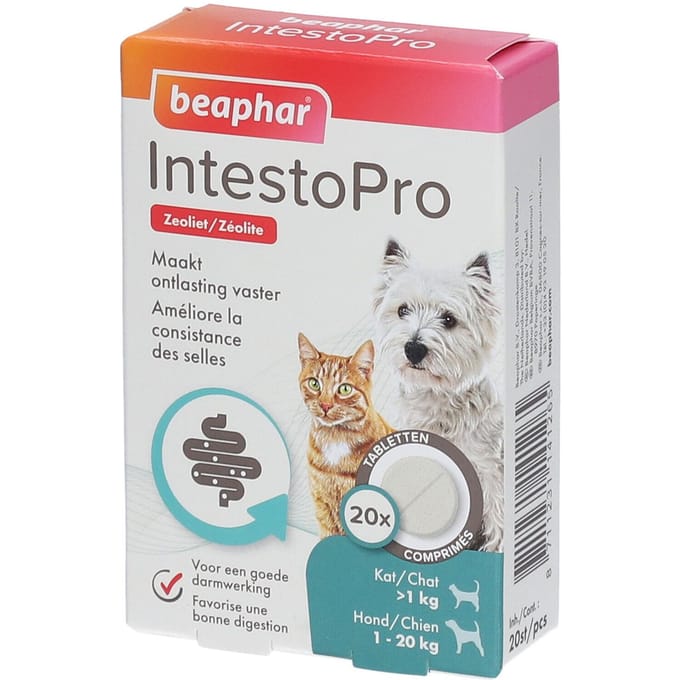 Beaphar IntestoPro tabletten kat/hond tot 20kg