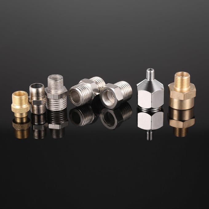 Professionele 7-delige Airbrush-adapterset met aansluitconnector voor compressor en airbrushslang
