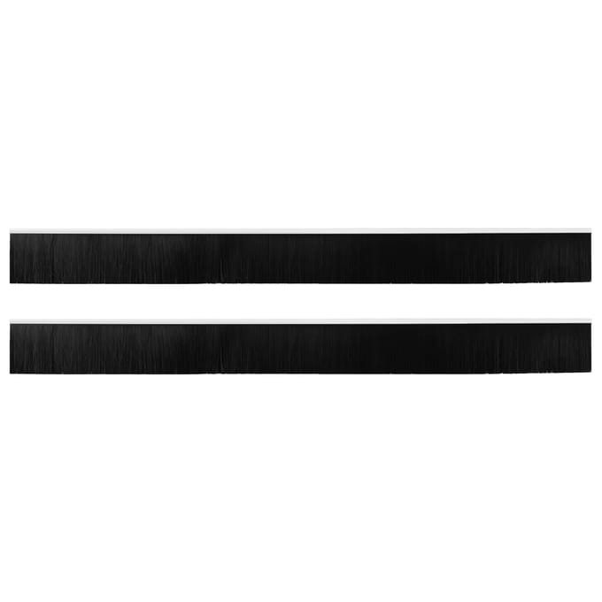 vidaXL - Zelfklevende - Deurborstels - 2 - st - Wit - 100 - cm - Aluminiumlegering