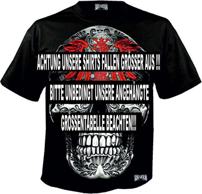 Extravagant T-Shirt met Grote Schedelprint - Voor- en Achterkant