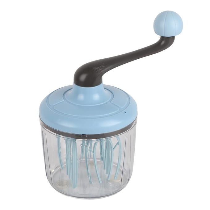 Multifunctionele Handmatige Eierklopper Handmixer Blender Bakken Slagroom Klopper Schuimer Garde blauw