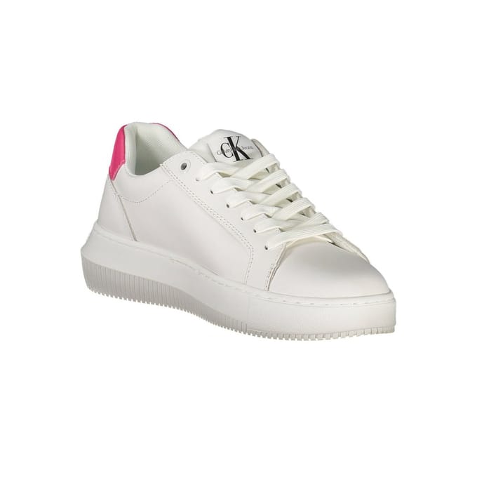 Calvin Klein Witte Leren Dames Sneaker