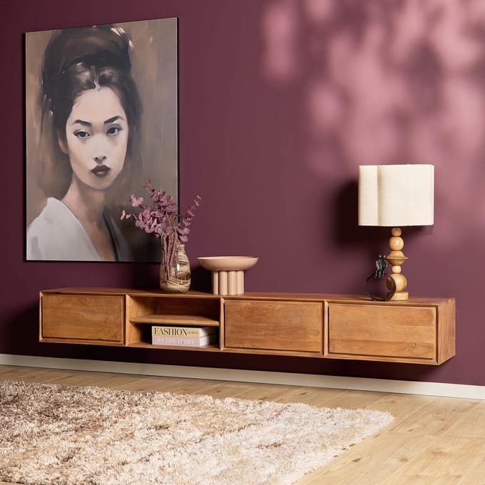 Zwevend tv meubel Ambiance Naturel | 240 cm